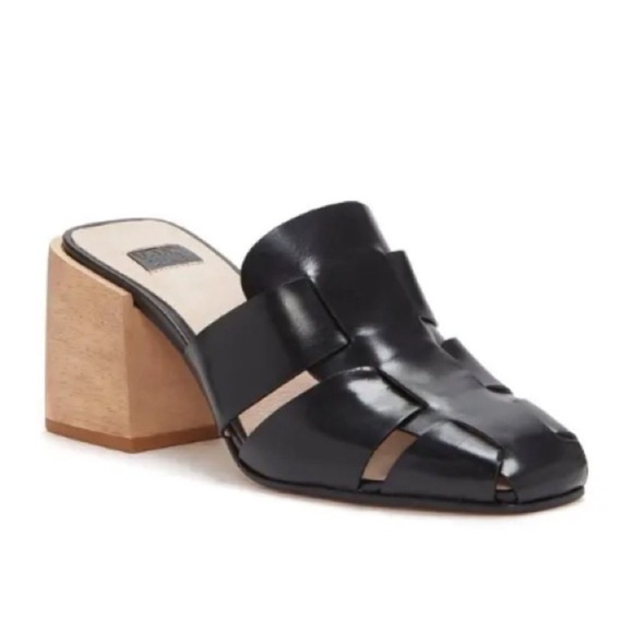 Louise et Cie Shoes - Louise et Cie Fisherman Black leather Mules Size 10